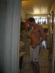 White addidas shorts (checking something?_
