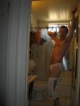 White Addiadas shorts and Jockey briefs (armpit)