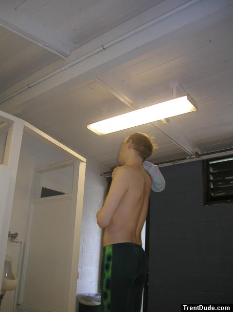 Green Nike swim jammer(rear)