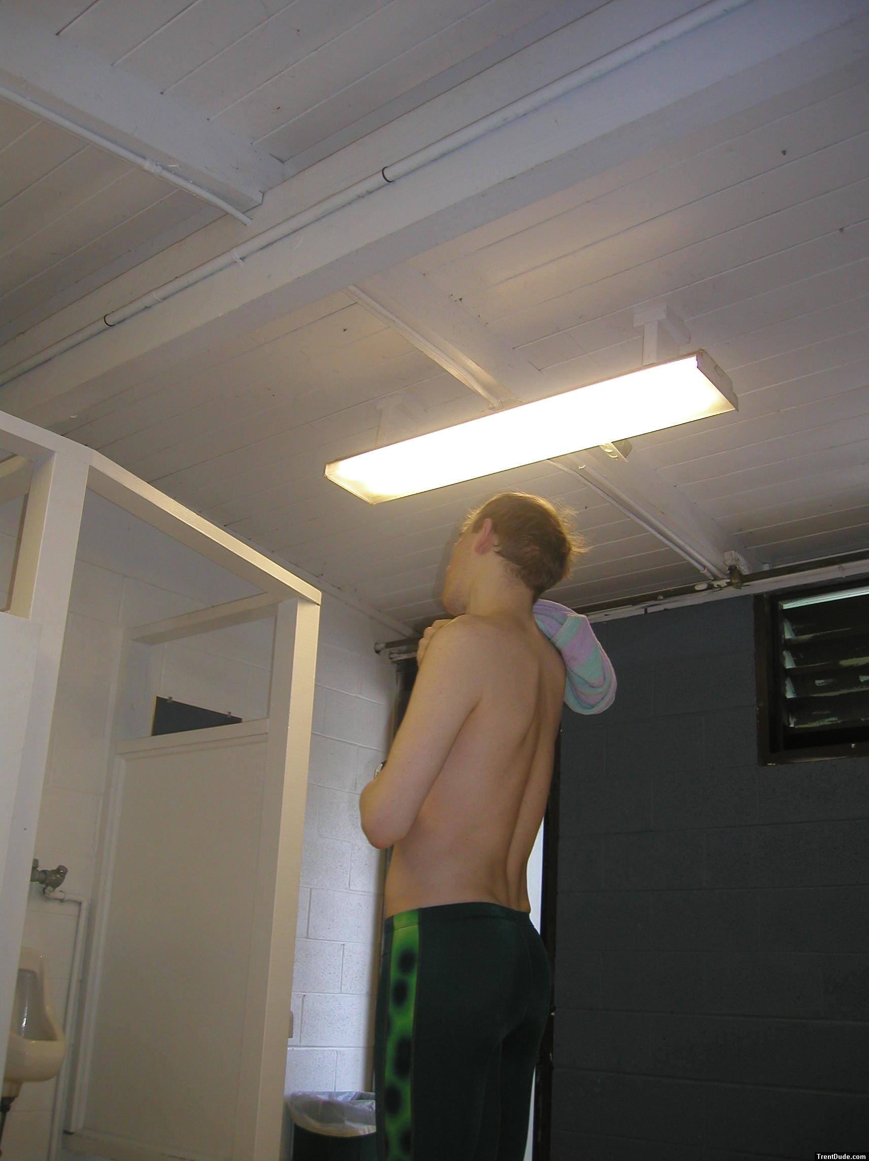 Green Nike swim jammer(rear)