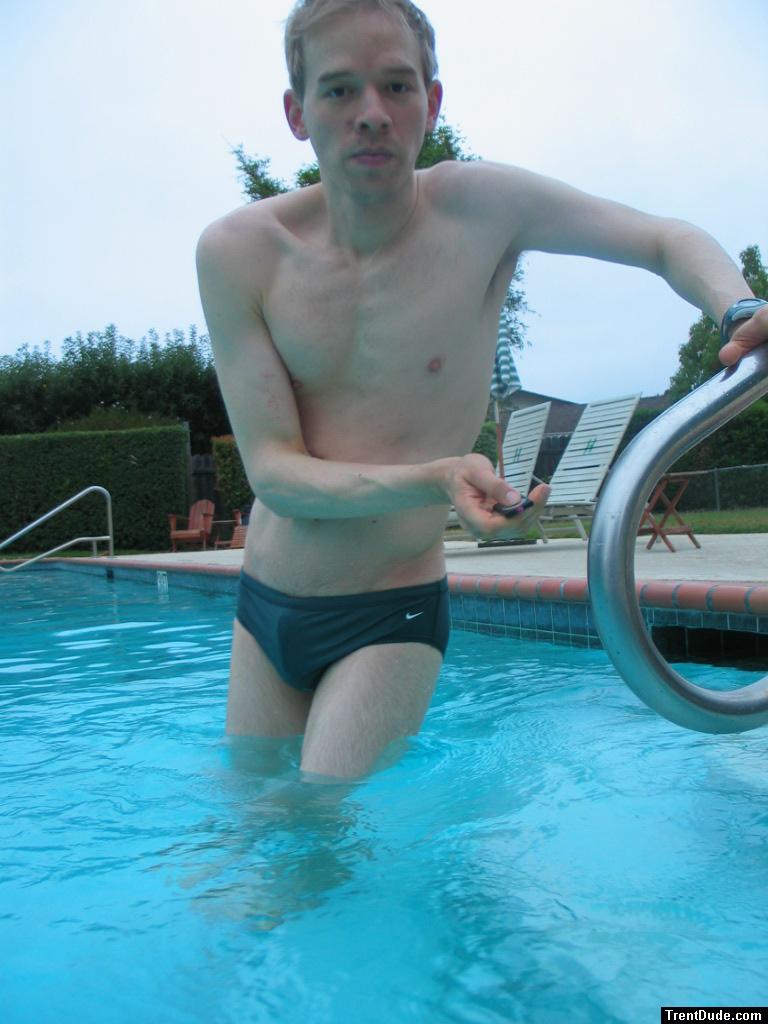 Green Nike speedo