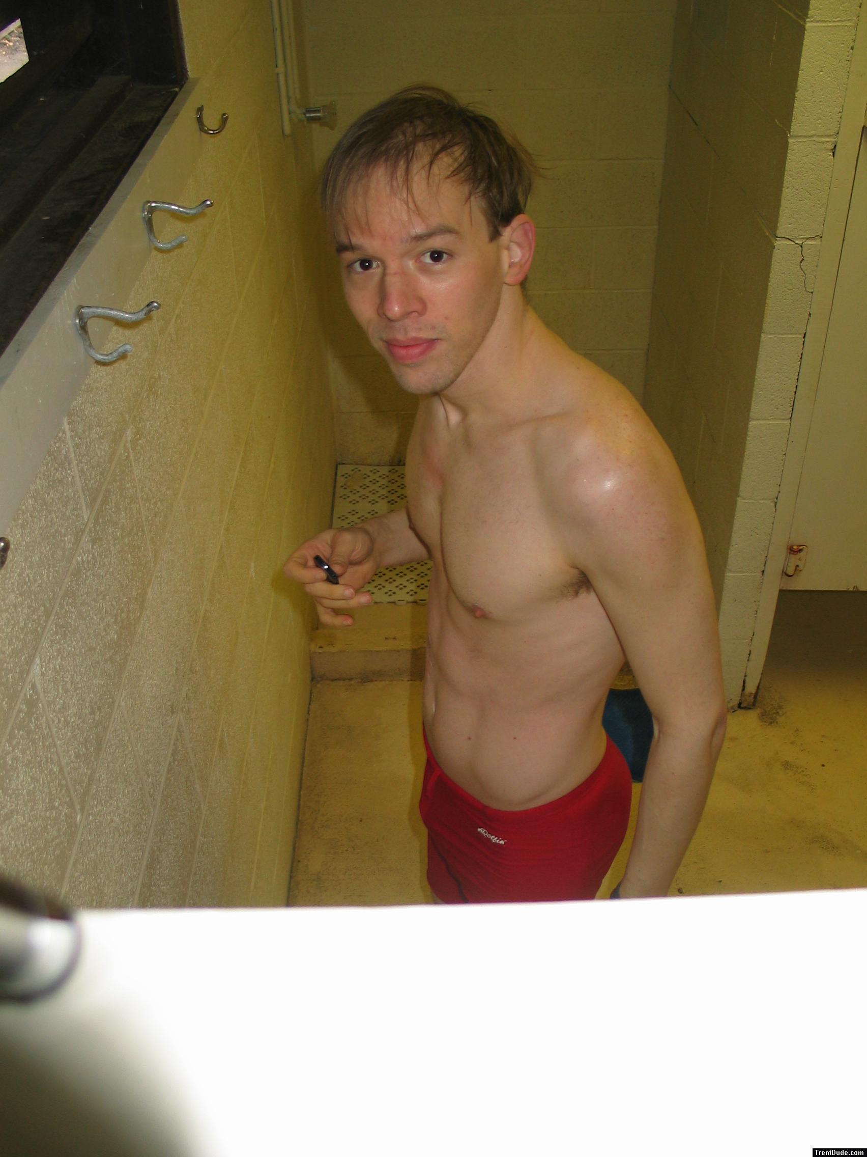 Red Dolphin jammer swim tights