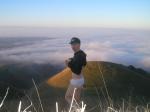 Checking out the clouds in Tommy Hilfiger underwear