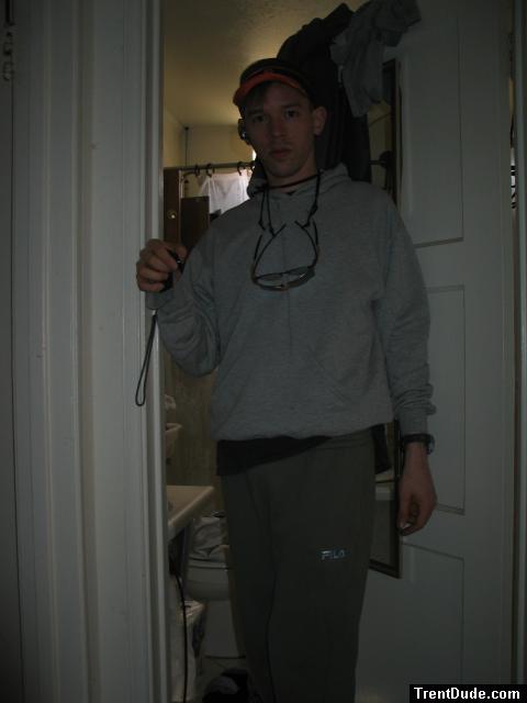 Green Fila sweats