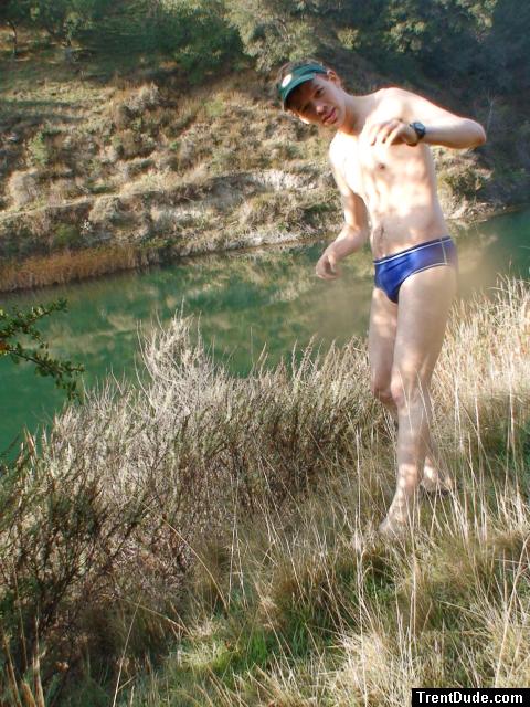 Happy to be at the swimming hole