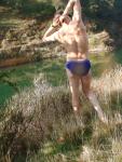 Should he skinny dip? (Speedo Aquablade) (back)