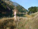 about to go for a swim (Speedo Aquablade brief) (tripod recording secondary video)