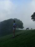 Smiling in Jockey briefs with the cows