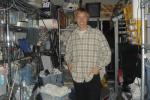 Black levis jeans with beige shirt -big smile
