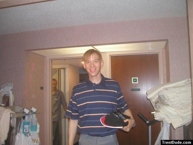 Stopped by the cleaning crew!