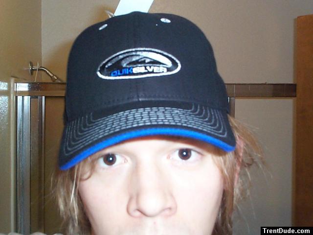 Quiksilver hat, brown eyes